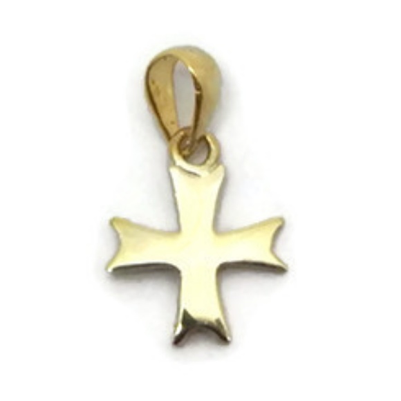 Maltese Cross Pendant 14k Yellow Gold!! - Picture 1 of 2